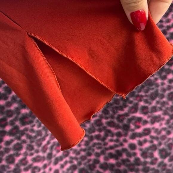 Y2K Vintage Charlotte Russe Deep Plunge Lace Blouse - Picture 4 of 8